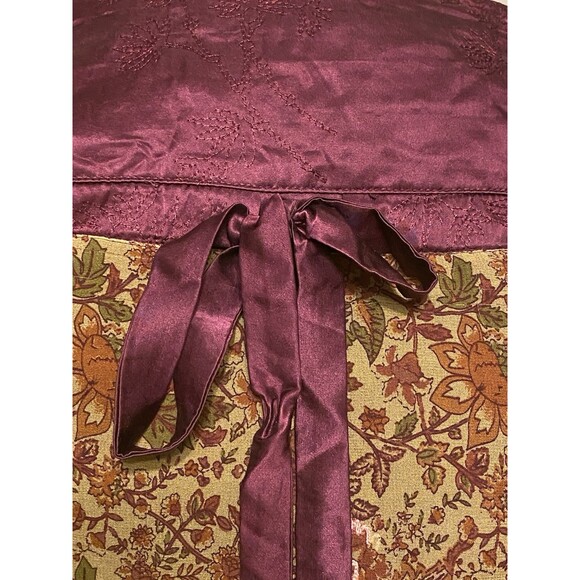 Soft Surroundings Maxi Silk Skirt Red Multi Floral Embroider Line Boho Fairy 14 - Picture 10 of 16